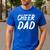 Cheer Dad Family Father Cheerleader Squad Men's Casual T-Shirt Royal Blue Cheer Dad Family Father Cheerleader Squad Men's Casual T-Shirt Royal Blue