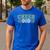 Cheer Dad My Favorite Cheerleader Calls Me Dad Teal Blue Men's Casual T-Shirt Royal Blue