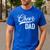 Cheer Dad Green Cheerleading Matching Parents Men's Casual T-Shirt Royal Blue