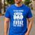 Cheer Dad Men's Casual T-Shirt Royal Blue