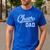Cheer Dad Proud Cheerleading Dad Small Men's Casual T-Shirt Royal Blue