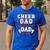 Cheer Dad Like A Regular Dad But Broke Cheerleader Dad Men's Casual T-Shirt Royal Blue Cheer Dad Like A Regular Dad But Broke Cheerleader Dad Men's Casual T-Shirt Royal Blue