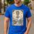 Cheer Dad Tarot Card Skeleton Cheerleading Fathers Day Men's Casual T-Shirt Royal Blue Cheer Dad Tarot Card Skeleton Cheerleading Fathers Day Men's Casual T-Shirt Royal Blue