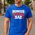 Cheer Stepdad Bonus Cheer Dad Red Men's Casual T-Shirt Royal Blue