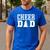 Cheerleading Dad Apparel For Cheer Dad Men's Casual T-Shirt Royal Blue