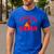 Chicken Dad Rooster Daddy Farmer Men's Casual T-Shirt Royal Blue