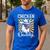 Chicken Daddy Vintage Poultry Farmer Fathers Day Men's Casual T-Shirt Royal Blue