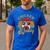 Chicken-Shirt Rooster Daddy Vintage Farmer Dad Father Men's Casual T-Shirt Royal Blue