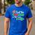 Christmas Twins Expecting Dad T-Shirt Pregnant Wife Tee Men's Casual T-Shirt Royal Blue