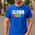 Clown Security Halloween Dad Mom Costume Men's Casual T-Shirt Royal Blue
