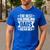 Colorblind Quote For a Colorblind Dad Men's Casual T-Shirt Royal Blue