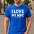 Cool Cornhole Art For Men Dad Love My Wife Husband Corn Hole Small Men's Casual T-Shirt Royal Blue