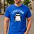 The Coolest Dad Cool Penguin By Dangerous Dad Men's Casual T-Shirt Royal Blue