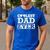 Coolest Dad Ever Coolest Dad Around World's Coolest Dad Men's Casual T-Shirt Royal Blue