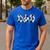 Cow Dad Birthday Family Matching Fathers Day Boy Girl Farm Small Men's Casual T-Shirt Royal Blue