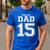 Custom Proud Volleyball Dad Number 15 Personalized For Men Men's Casual T-Shirt Royal Blue