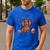 Cute Dachshund Valentine's Day Heart Love Dog Mom Dog Dad Men's Casual T-Shirt Royal Blue