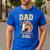 Cute Dad Of The Birthday Girl Horse Family Party Men's Casual T-Shirt Royal Blue