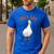 Cute Duck Dad Lover Illustration Duck Owner Men's Casual T-Shirt Royal Blue Cute Duck Dad Lover Illustration Duck Owner Men's Casual T-Shirt Royal Blue