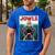 Cute English Mastiff Jowls Burger Bullmastiff Dog Mom Dad Men's Casual T-Shirt Royal Blue