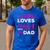 Cute Girls Hunting Dad Daughter Hunting Buddy Hunter Men's Casual T-Shirt Royal Blue
