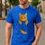 Cute Tabby Cat Pocket Cat Mom Cat Dad Cat Lover Men's Casual T-Shirt Royal Blue