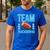 Cute Team Touchdowns Gender Reveal For Mom And Dad Men's Casual T-Shirt Royal Blue