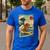 Dachshund Doxie Japanese Kanagawa Wave Surfing Japan Mom Dad Men's Casual T-Shirt Royal Blue