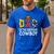 Dad 1st Birthday Cowboy Western Dad Birthday Boy Men's Casual T-Shirt Royal Blue