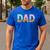 Dad Of 1st First Birthday Girl Ice Cream Men's Casual T-Shirt Royal Blue