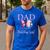 Dad 1st First Birthday Matching Family Butterfly Floral Men's Casual T-Shirt Royal Blue Dad 1st First Birthday Matching Family Butterfly Floral Men's Casual T-Shirt Royal Blue