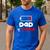 Dad Of 2 Girls Low Battery Daddy Of Two Girls Father Men's Casual T-Shirt Royal Blue