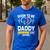 Dad To Be 2026 Loading Dad Est 2026 Promoted To Daddy Men's Casual T-Shirt Royal Blue