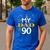 My Dad Is 90 90th Birthday 1935 90 Years Old Father Daddy Premium Tri-Blend Men's Casual T-Shirt Royal Blue