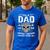 Dad Airplane Plane Aviation Aircraft Mechanic Men's Casual T-Shirt Royal Blue