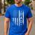 Dad American Flag Dad Patriotic Father's Day Men's Casual T-Shirt Royal Blue Dad American Flag Dad Patriotic Father's Day Men's Casual T-Shirt Royal Blue