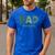 Dad Asaurus Dinosaur Birthday Mom Dad Birthday Boy T-Rex Men's Casual T-Shirt Royal Blue