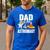Dad Of The Astronaut Space Astronaut Birthday Family Men's Casual T-Shirt Royal Blue