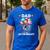 Dad Of The Astronaut Space Theme First Birthday Party Men's Casual T-Shirt Royal Blue
