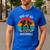 Dad Of An Ausshole Australian Shepherd Aussie Men's Casual T-Shirt Royal Blue