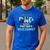 My Dad Is Awesome Fathers Day Shirt From Son Daughter Wife Men's Casual T-Shirt Royal Blue