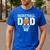 Dad Basketball Apparel Basketball Dad Men's Casual T-Shirt Royal Blue