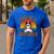 Dad Of a Basshole Basset Hound Owner Men's Casual T-Shirt Royal Blue