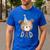 Dad Bear 1st Birthday Beary First Birthday Matching Family Men's Casual T-Shirt Royal Blue