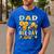 Dad Of The Bee-Day Girl Bee Birthday Party Men's Casual T-Shirt Royal Blue