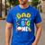 Dad Of The Big One Fishing Birthday Boy Family Party Men's Casual T-Shirt Royal Blue