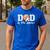 Dad Of The Birthday Boller Born 2 Ball Matching Family Party Men's Casual T-Shirt Royal Blue