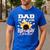 Dad Of The Birthday Bowler Kid Bowling Party Men's Casual T-Shirt Royal Blue
