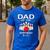Dad Of The Birthday Bowler Kid Boy Girl Bowling Party Family Men's Casual T-Shirt Royal Blue