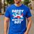 Dad Of The Birthday Boy Airplane Men's Casual T-Shirt Royal Blue